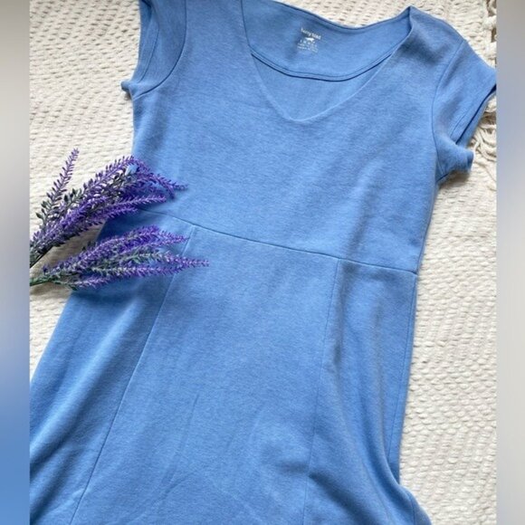 Horny Toad 'Womens Blue Short Sleeve V-Neck Casual Knit Dress Size S - Picture 6 of 11